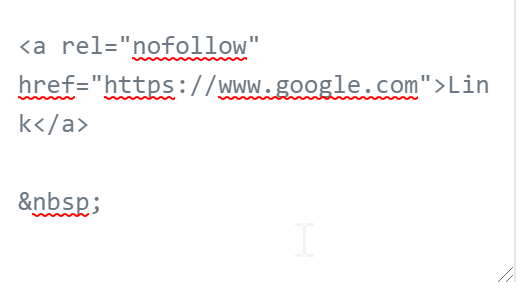 No-Follow HTML Link
