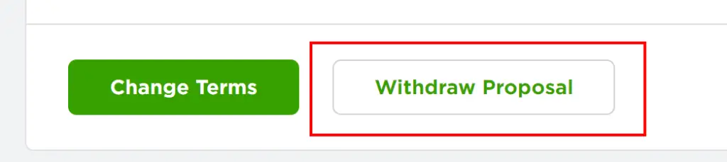 Withdrawing a Proposal on Upwork