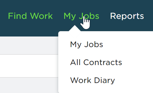 Upwork My Jobs Menu