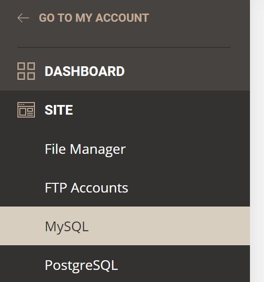 Siteground MySQL