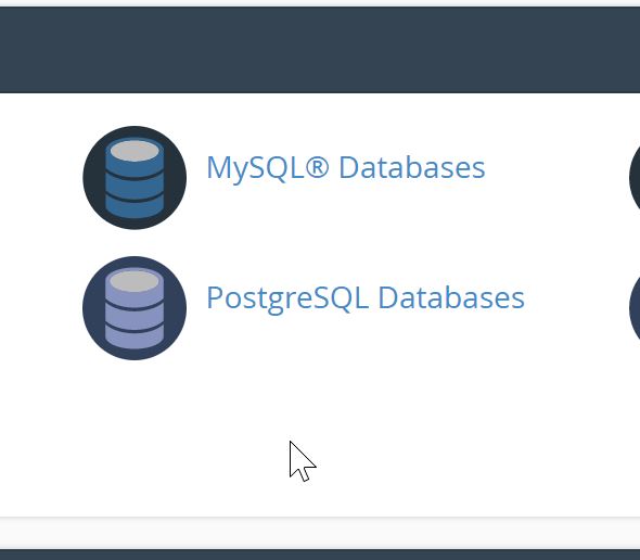 C-Panel MySQL Databases
