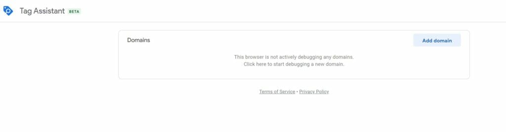 Google Tag Manager - Tag Assistant Add Domain